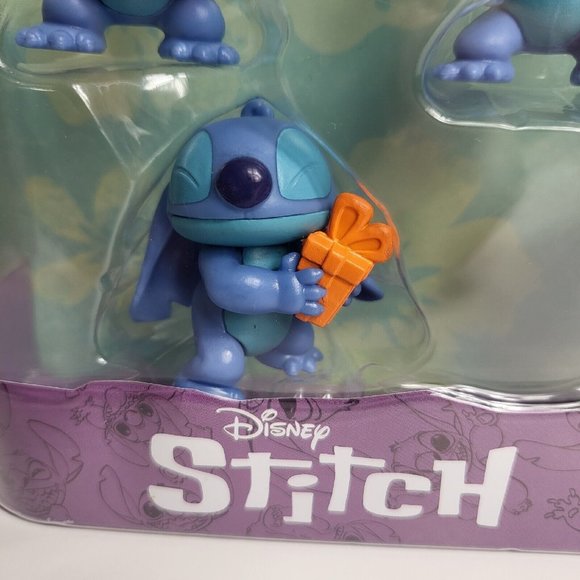 Disney Stitch Collectible Character Figure 7 Piece Set Figurine Blue Experiment - Picture 5 of 16